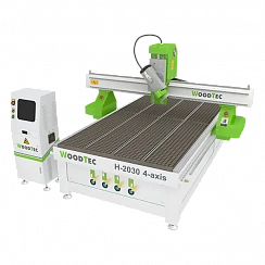 Картинка Фрезерно-гравировальный станок с ЧПУ WoodTec H 2030 4-axis